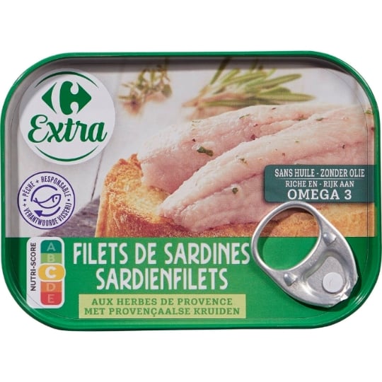 Filets de sardines herbes de Provence CARREFOUR EXTRA