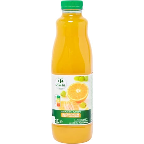 Jus de fruits mandarine/orange/raisin blanc pur jus CARREFOUR