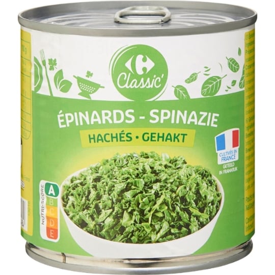 Epinards hachés CARREFOUR CLASSIC