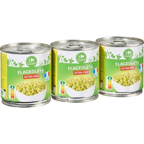 Flageolets verts extra fins CARREFOUR CLASSIC