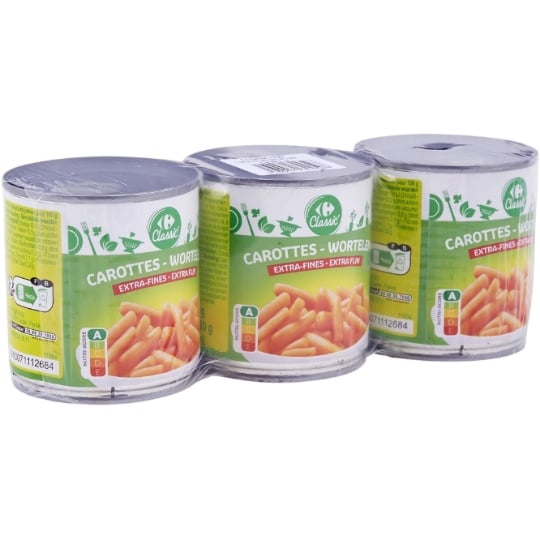 Carottes extra-fines CARREFOUR CLASSIC