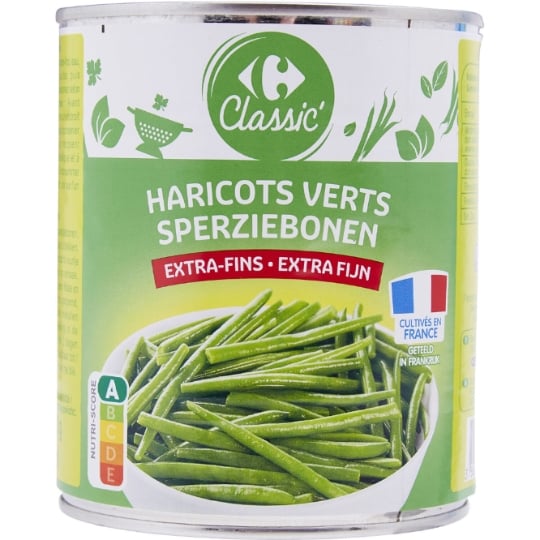 Haricots verts extra-fins CARREFOUR CLASSIC