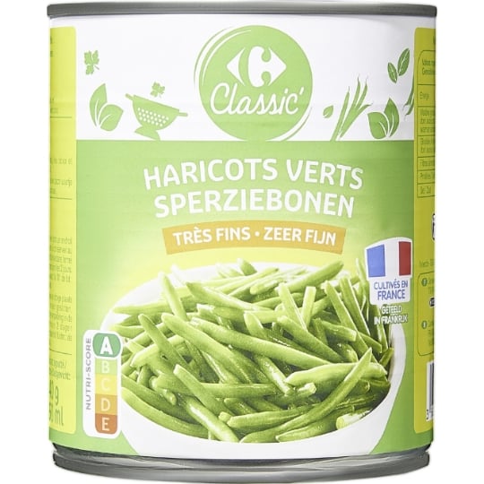 Haricots verts très fins CARREFOUR CLASSIC