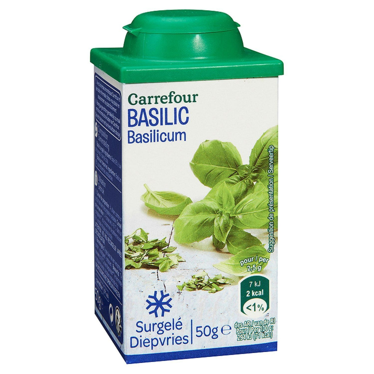 CARREFOUR Boîte de Basilic 50g