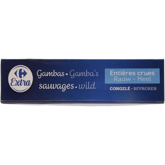 Gambas sauvages entières crues 8/12 CARREFOUR EXTRA