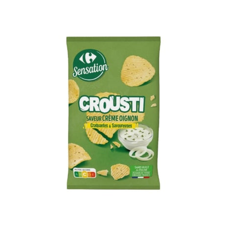 Chips Crousti saveur crème oignon CARREFOUR SENSATION