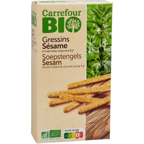 Gressins sésame et huile d'olive Bio CARREFOUR BIO