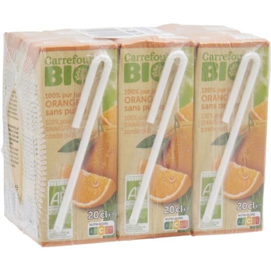 Jus d'orange bio sans pulpe CARREFOUR BIO