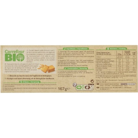 Biscuits Petit Beurre CARREFOUR BIO