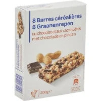 CARREFOUR Barres de Céréales Chocolat & Cacahuètes 200 g