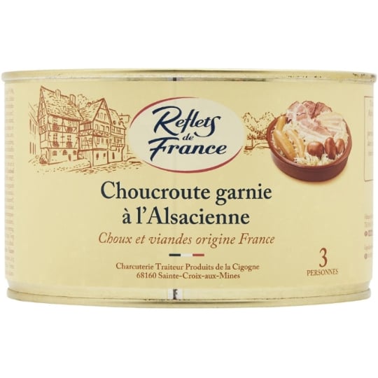 Plat cuisiné choucroute garnie REFLETS DE FRANCE