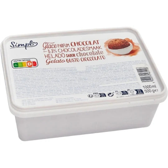 SIMPLY Crème Glacée Saveur Chocolat 500g