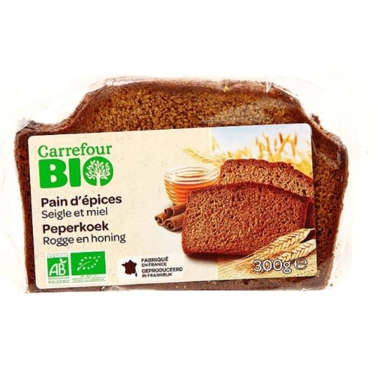 Pain d'épices seigle et miel Bio CARREFOUR BIO