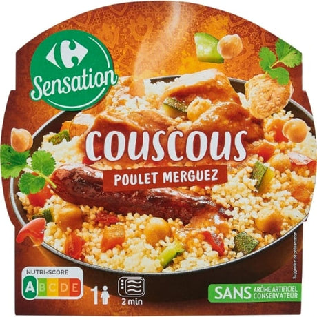 Plat cuisiné Couscous poulet merguez CARREFOUR SENSATION