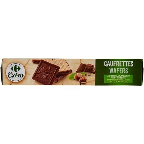 Biscuits gaufrettes chocolat lait noisette CARREFOUR EXTRA