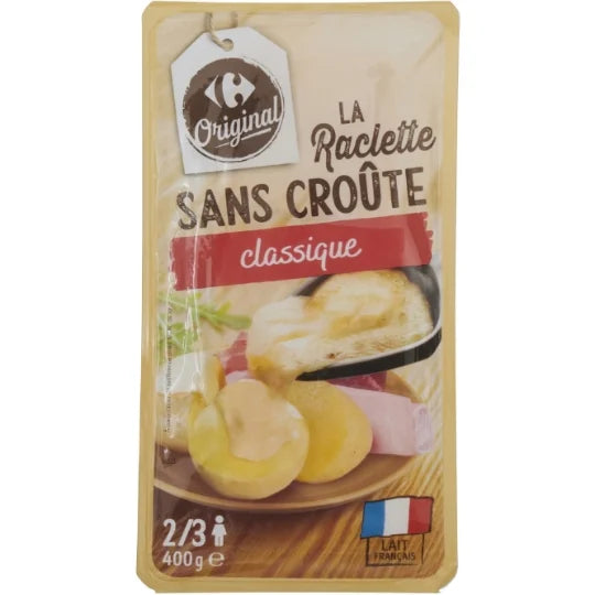 CARREFOUR Fromage Raclette Sans Croûte 400g