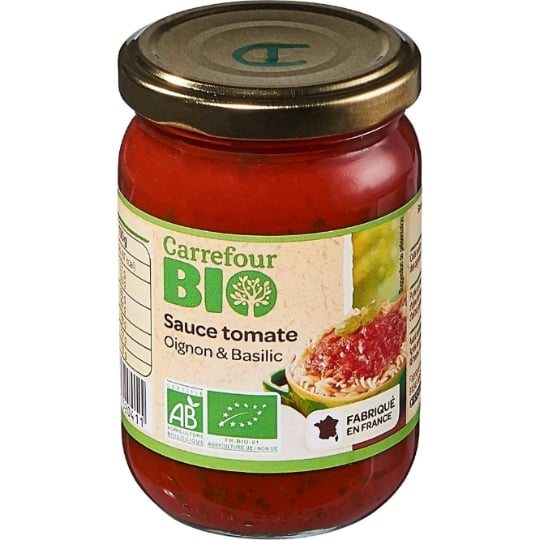 Sauce tomate oignon basilic Bio CARREFOUR BIO