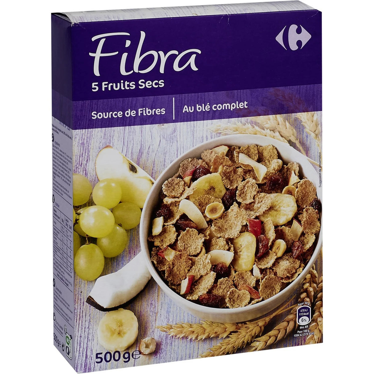 CARREFOUR Céréales Fruits & Fibres 500 g