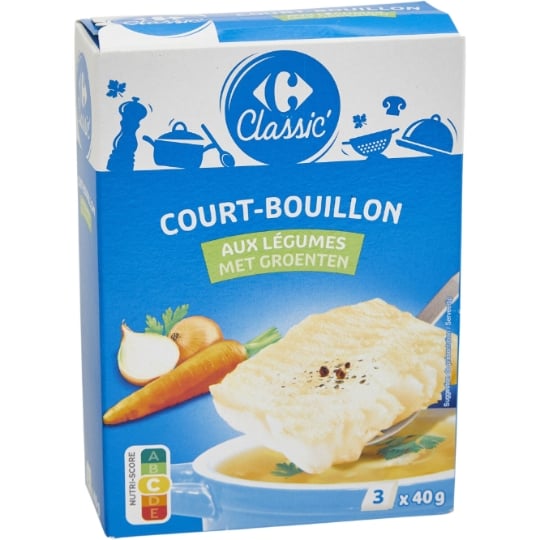 Court bouillon aux légumes CARREFOUR CLASSIC