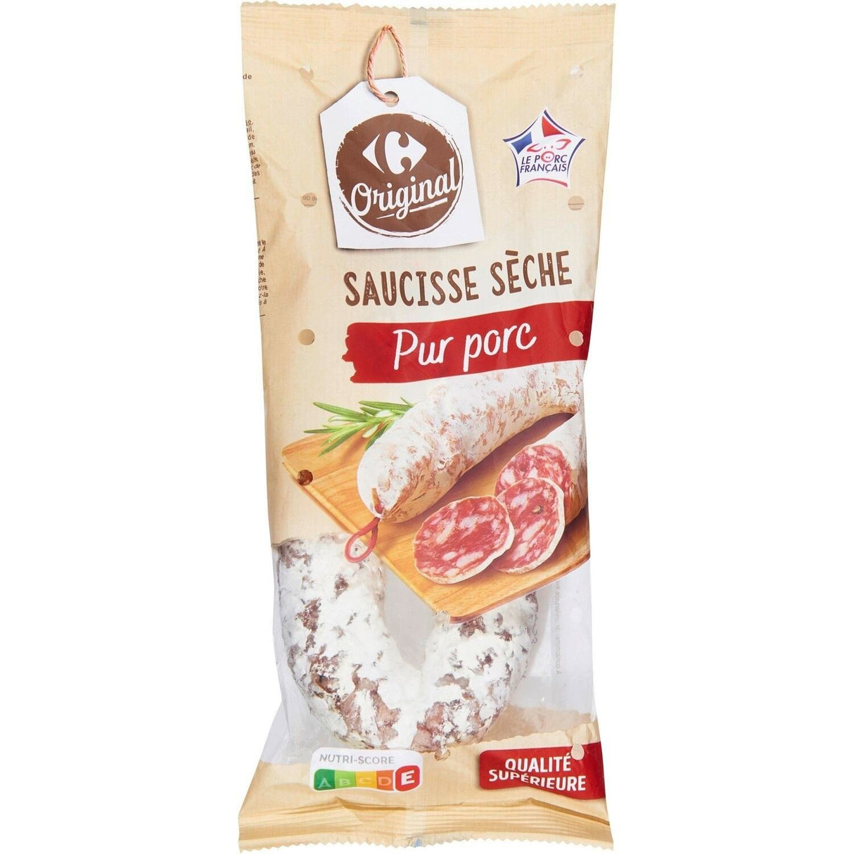 CARREFOUR Saucisse Sèche Courbée 250g