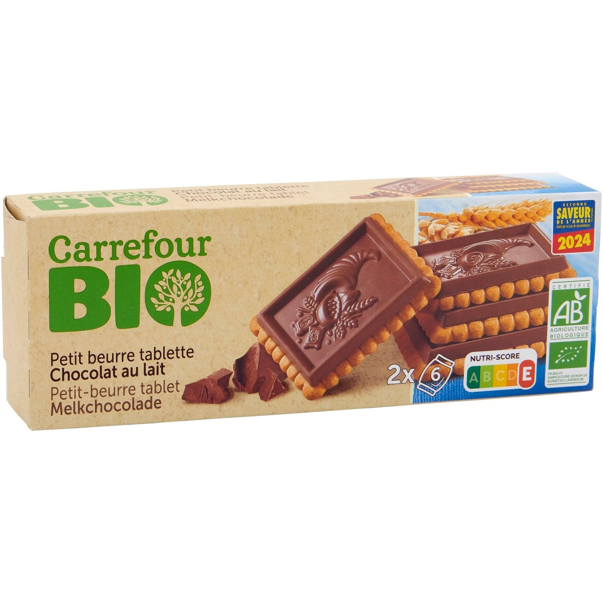 CARREFOUR BIO Tablettes de Chocolat au Lait 150g