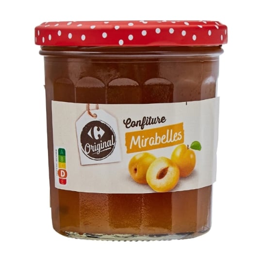 Confiture mirabelles CARREFOUR ORIGINAL