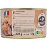 Confit de canard 4 cuisses CARREFOUR ORIGINAL