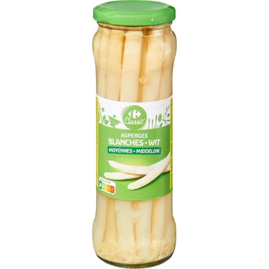 Asperges blanches moyennes CARREFOUR CLASSIC