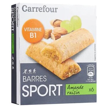 CARREFOUR Barre Amande Raisins 150 g