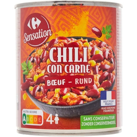 Plat cuisiné Chili con Carne CARREFOUR SENSATION