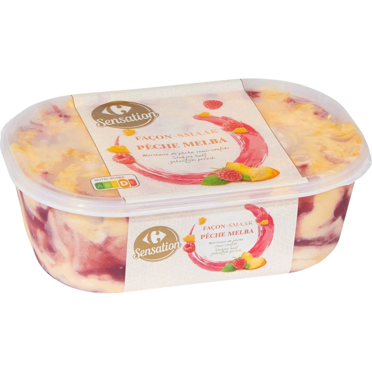 CARREFOUR CLASSIC Crème Glacée Pêche Melba 543g