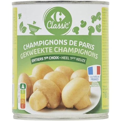 Champignons de Paris entiers 1er choix CARREFOUR CLASSIC