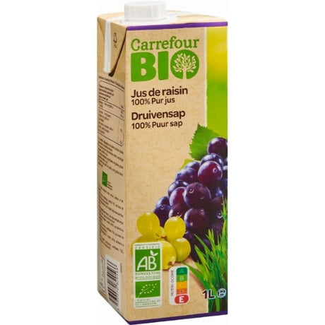 Jus de raisin 100% pur jus Bio CARREFOUR BIO