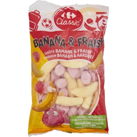 CARREFOUR Bonbons Banane Fraise 250 g