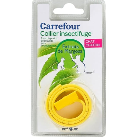 Collier pour chat insectifuge pour extraits de margosa CARREFOUR