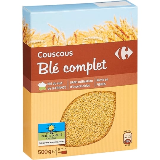 Couscous blé complet CARREFOUR