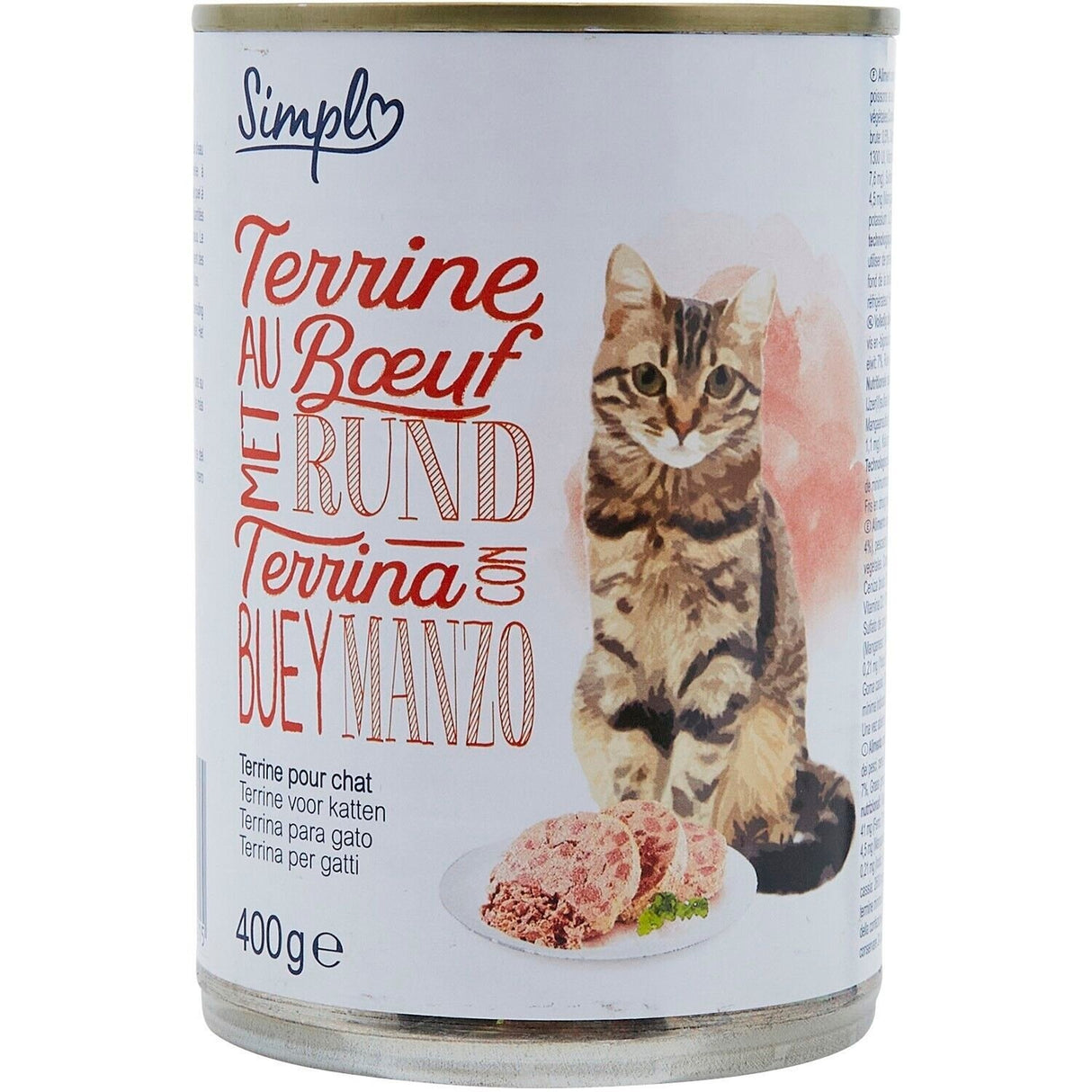 CARREFOUR Pâtée pour Chat au Bœuf 400g