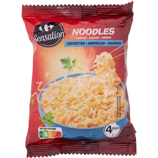 Nouilles instantanées saveur crevettes CARREFOUR