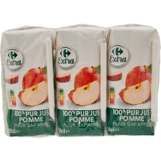 Jus de pomme 100% pur jus CARREFOUR EXTRA