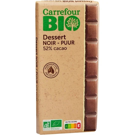 CARREFOUR BIO Chocolat Dessert 52% Cacao 200g