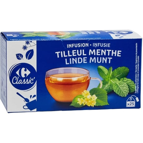 Infusion tilleul menthe CARREFOUR CLASSIC