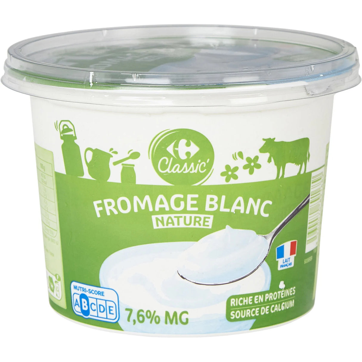 CARREFOUR Fromage Frais 7.6% MG 1kg