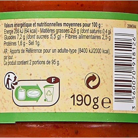 Sauce tomate provençale Bio CARREFOUR BIO