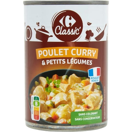 Plat cuisiné poulet curry petits légumes CARREFOUR CLASSIC