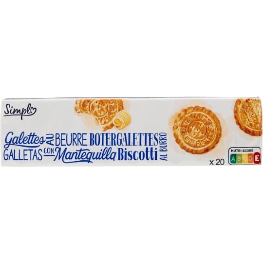 Biscuits galettes au beurre SIMPL