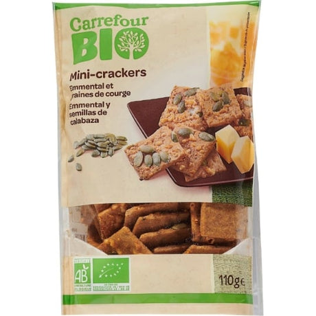 Mini-crackers emmental graines de courge Bio CARREFOUR BIO