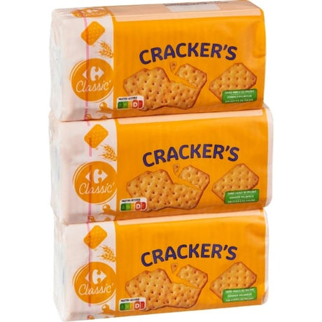 Biscuits apéritifs cracker's CARREFOUR BASIC