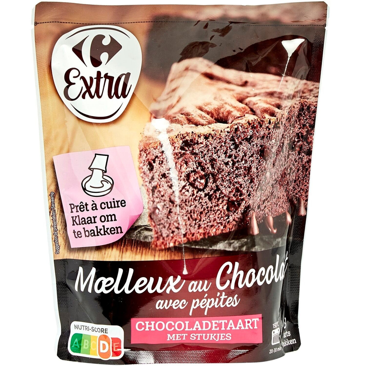 CARREFOUR Moelleux au Chocolat Pépites 500 g