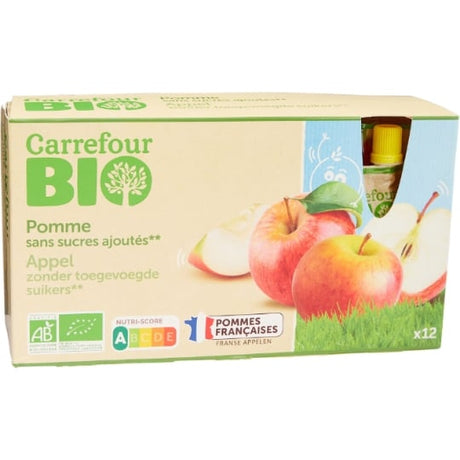 Compote pomme sans sucres ajoutés Bio CARREFOUR BIO