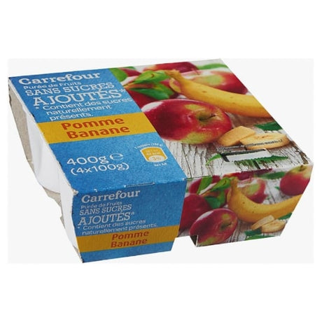 Compote pomme banane sans sucres ajoutés CARREFOUR